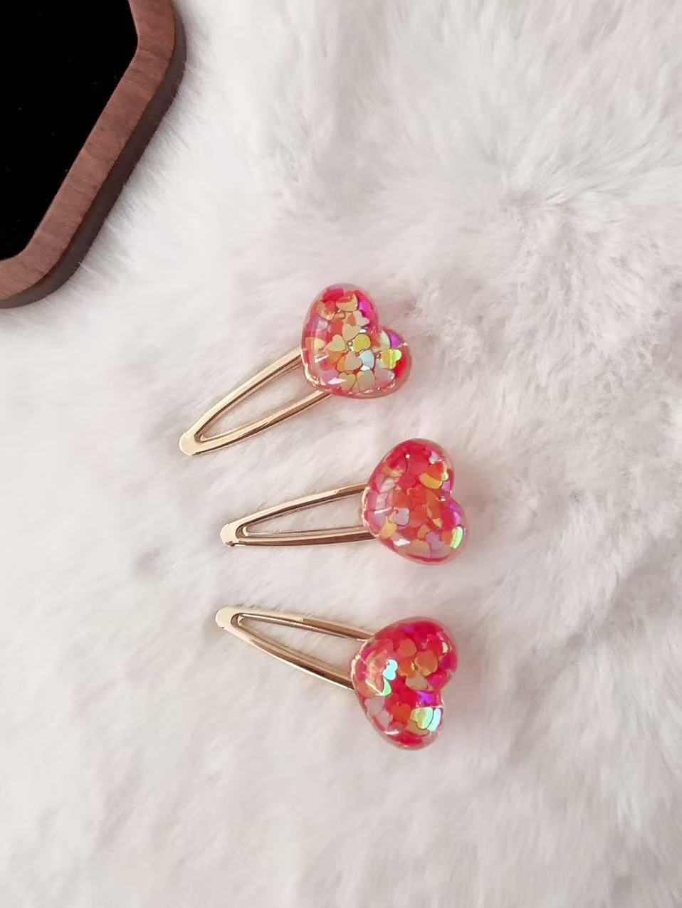 时尚爱心ins发夹A488