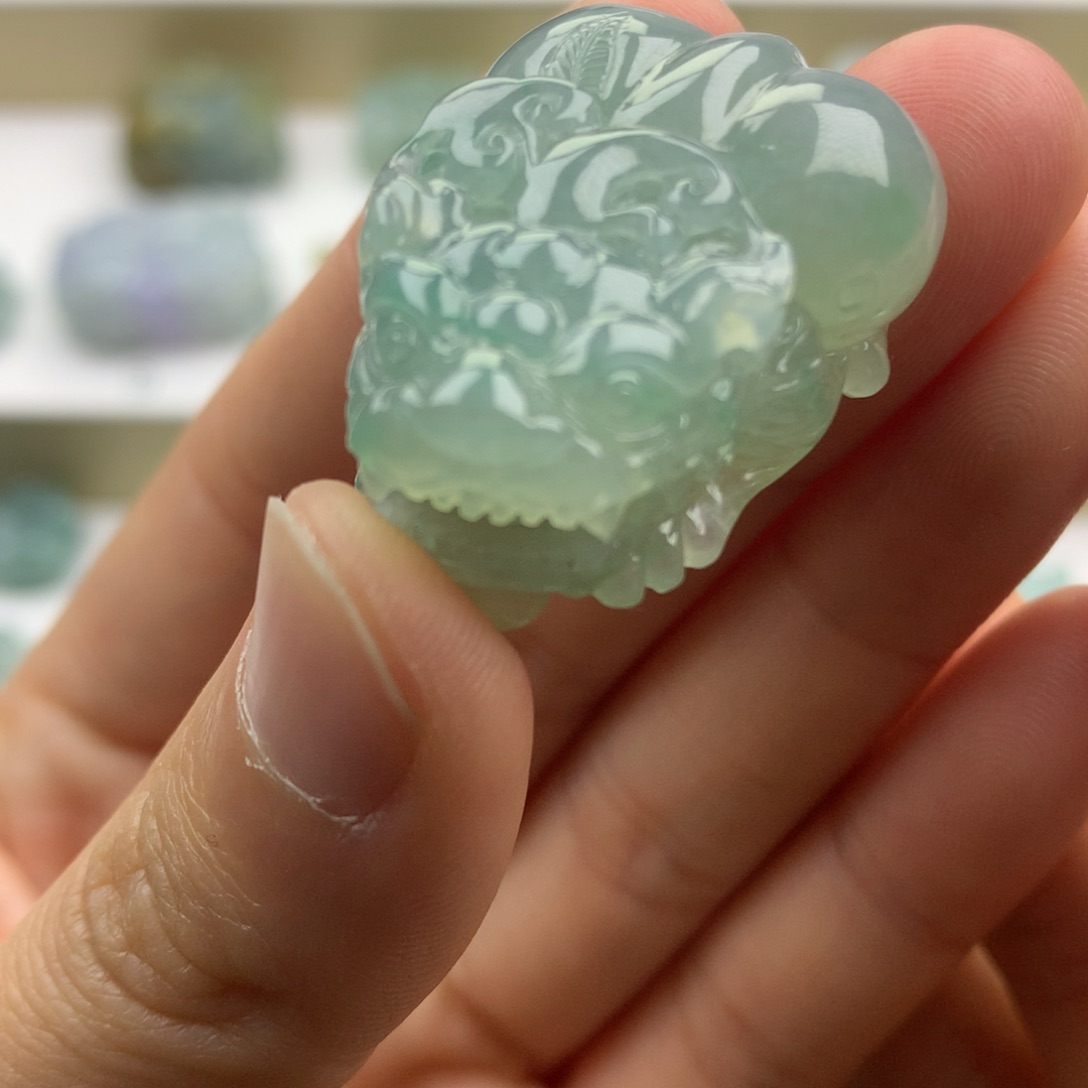 翡翠吊坠(不含链)未镶嵌天然缅甸翡翠A货貔貅