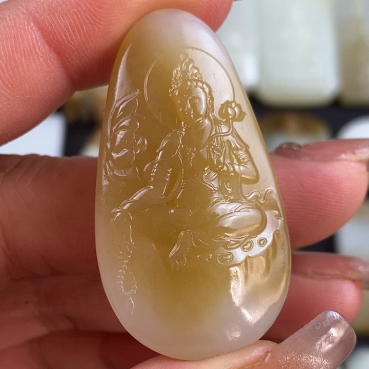 和田玉挂件未镶嵌小*