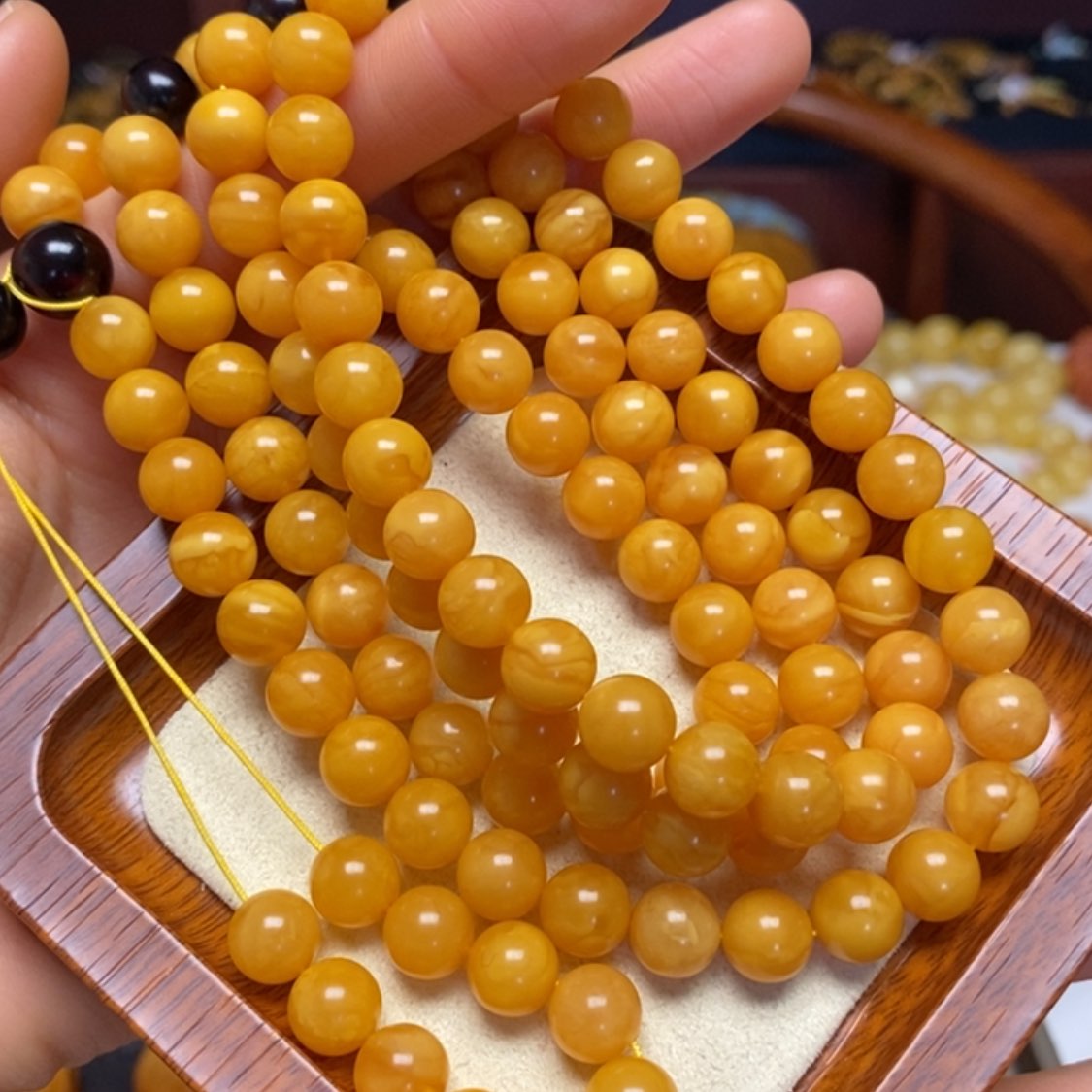 【闪购商品】蜜蜡手链未镶嵌手串