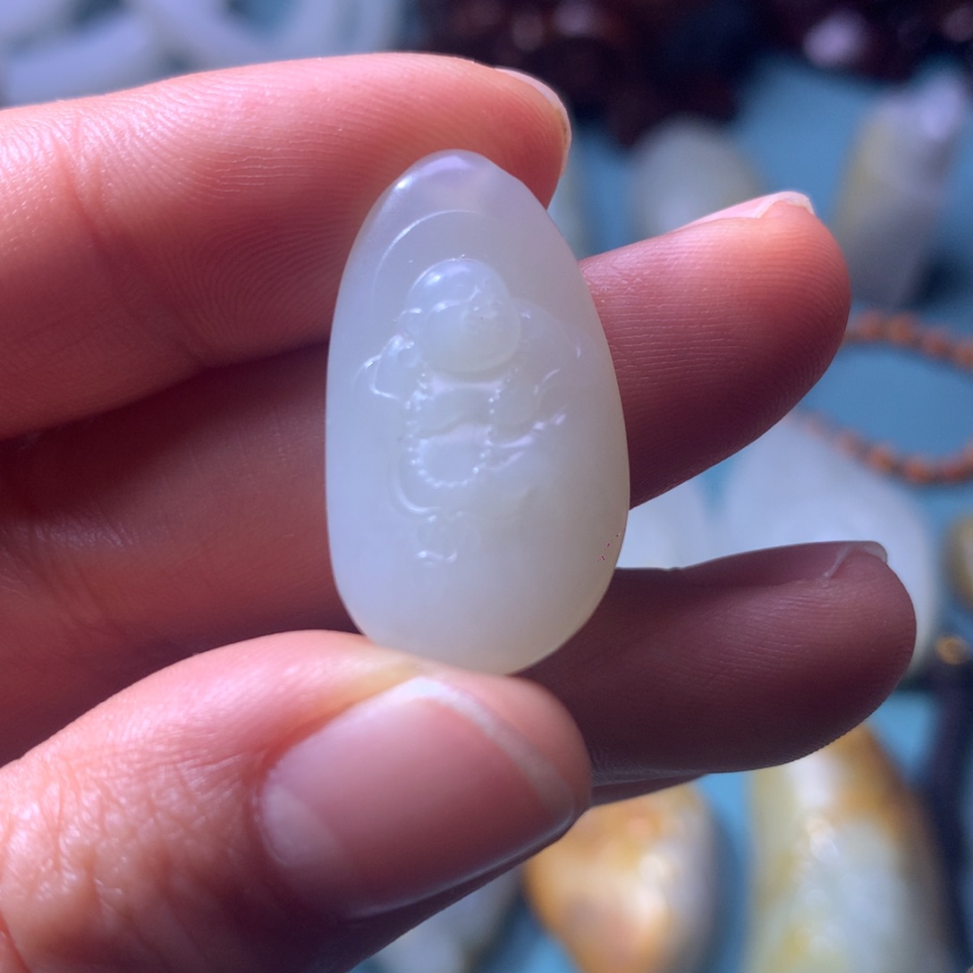 和田玉未镶嵌吊坠(不含链)