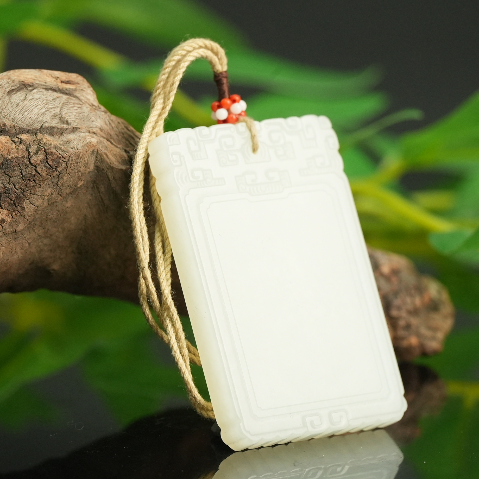 清代和田玉平安无事牌【华豫之门】ZDW250203018