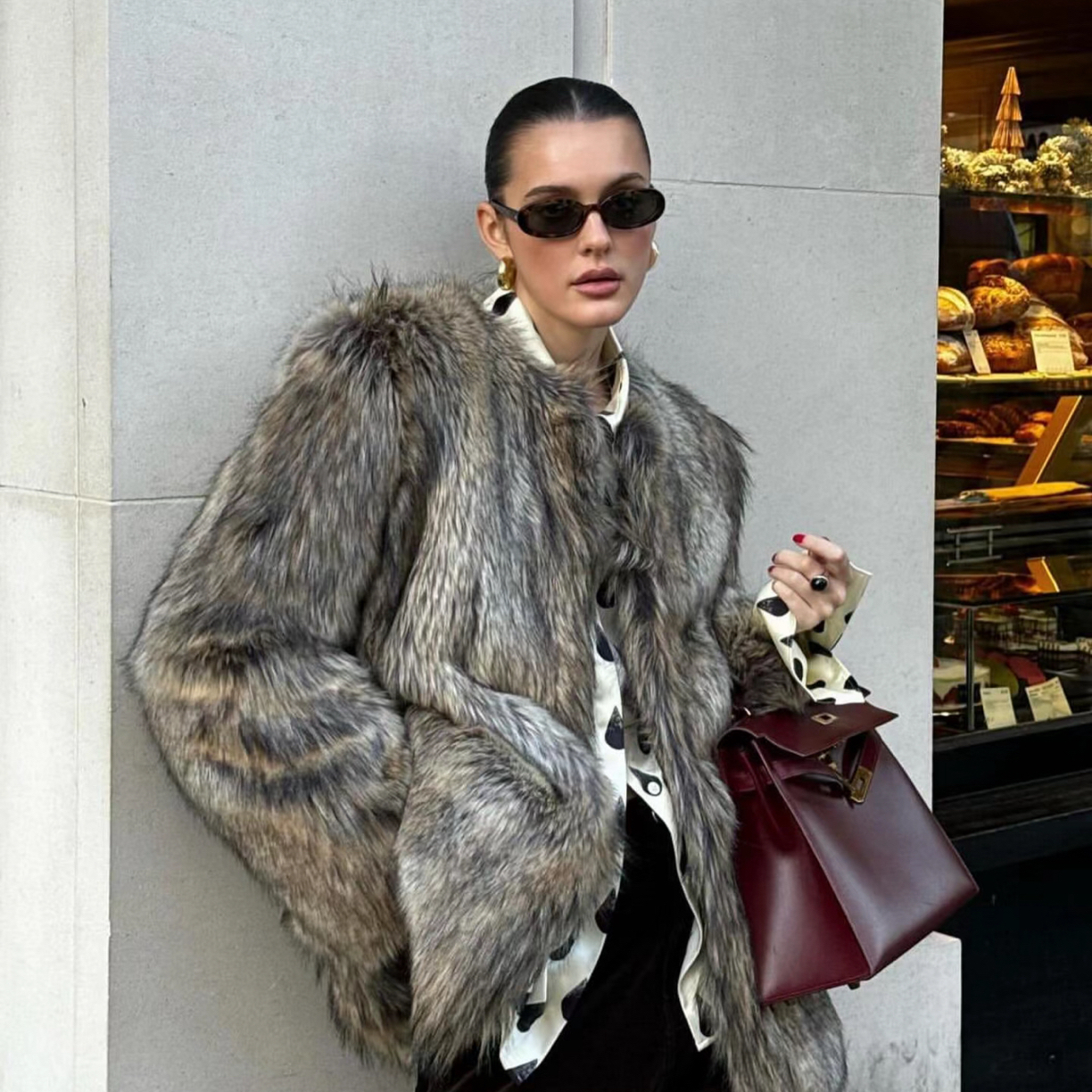 钱老板复古设计款外套