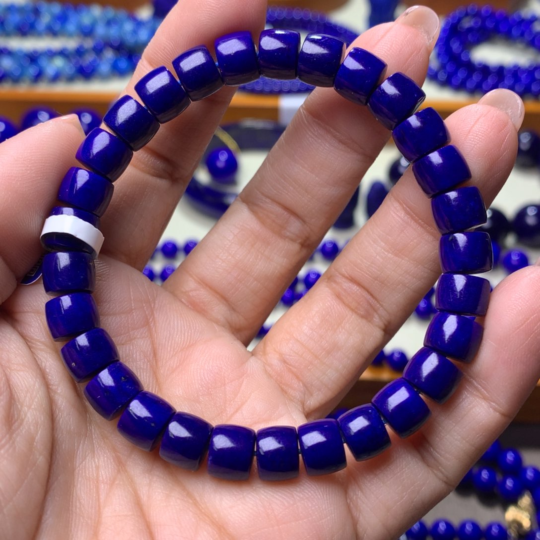 青金石手链未镶嵌8m