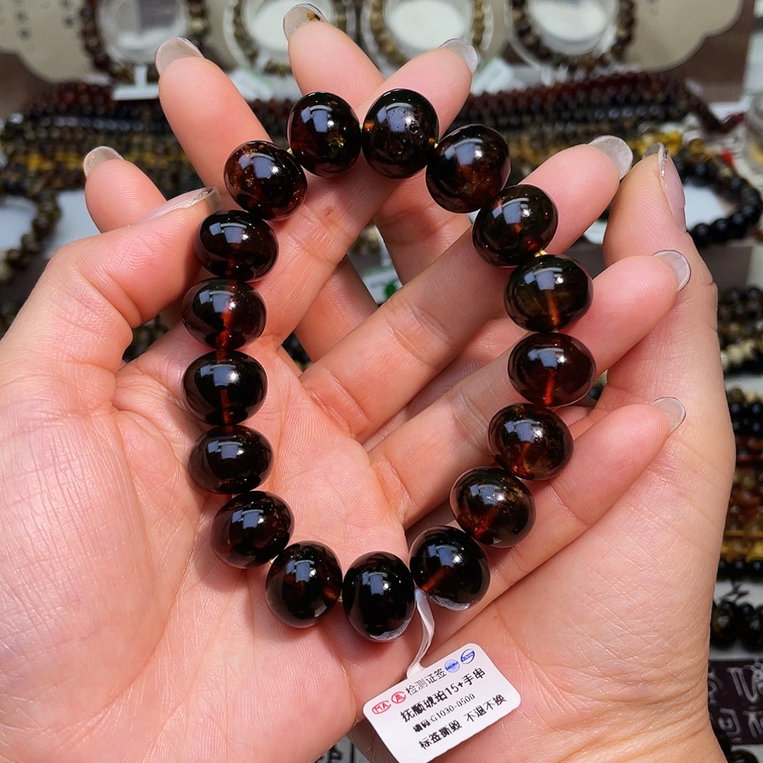 琥珀未镶嵌裸石抚顺琥珀15+