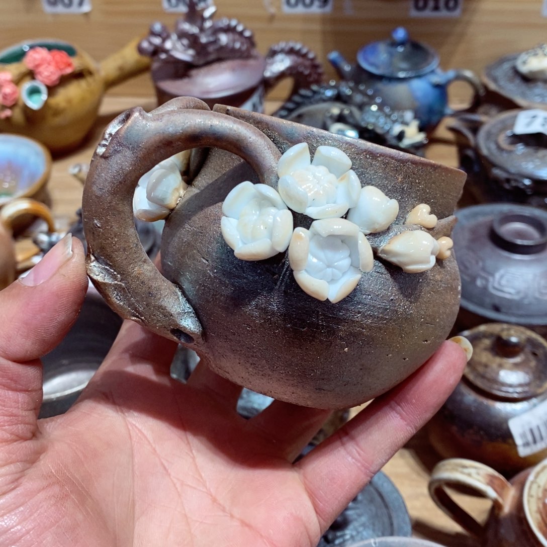 柴烧茶具陶瓷杯子