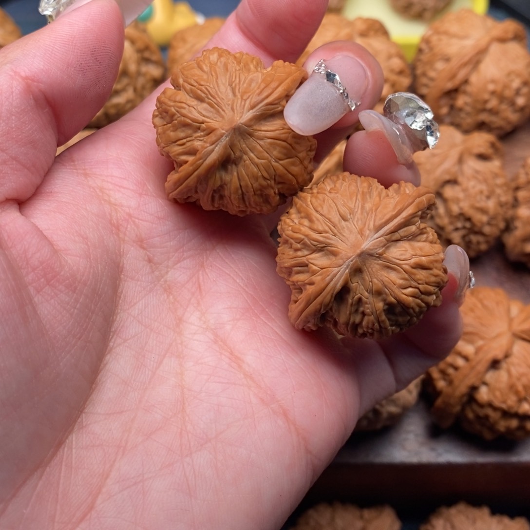 文玩核桃把件全品，山地磨盘34 
