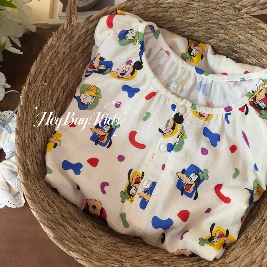 2025夏季新款精梳棉纱家居服套装麻麻款超软全棉睡衣