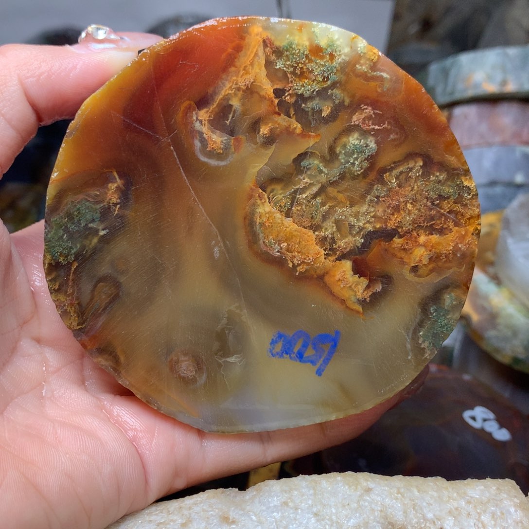 独***立定制玛瑙定制手镯54圈口不退不换