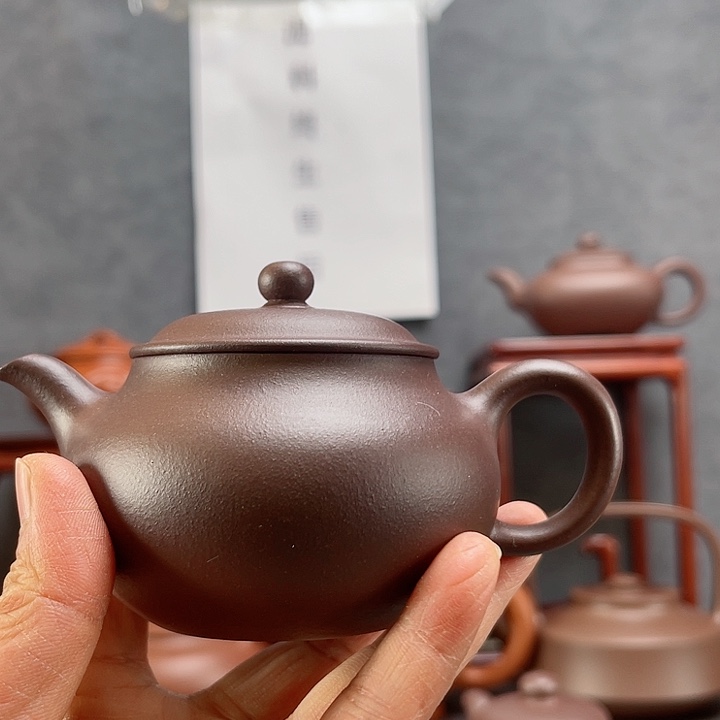 紫砂茶壶淡**烟龙血砂