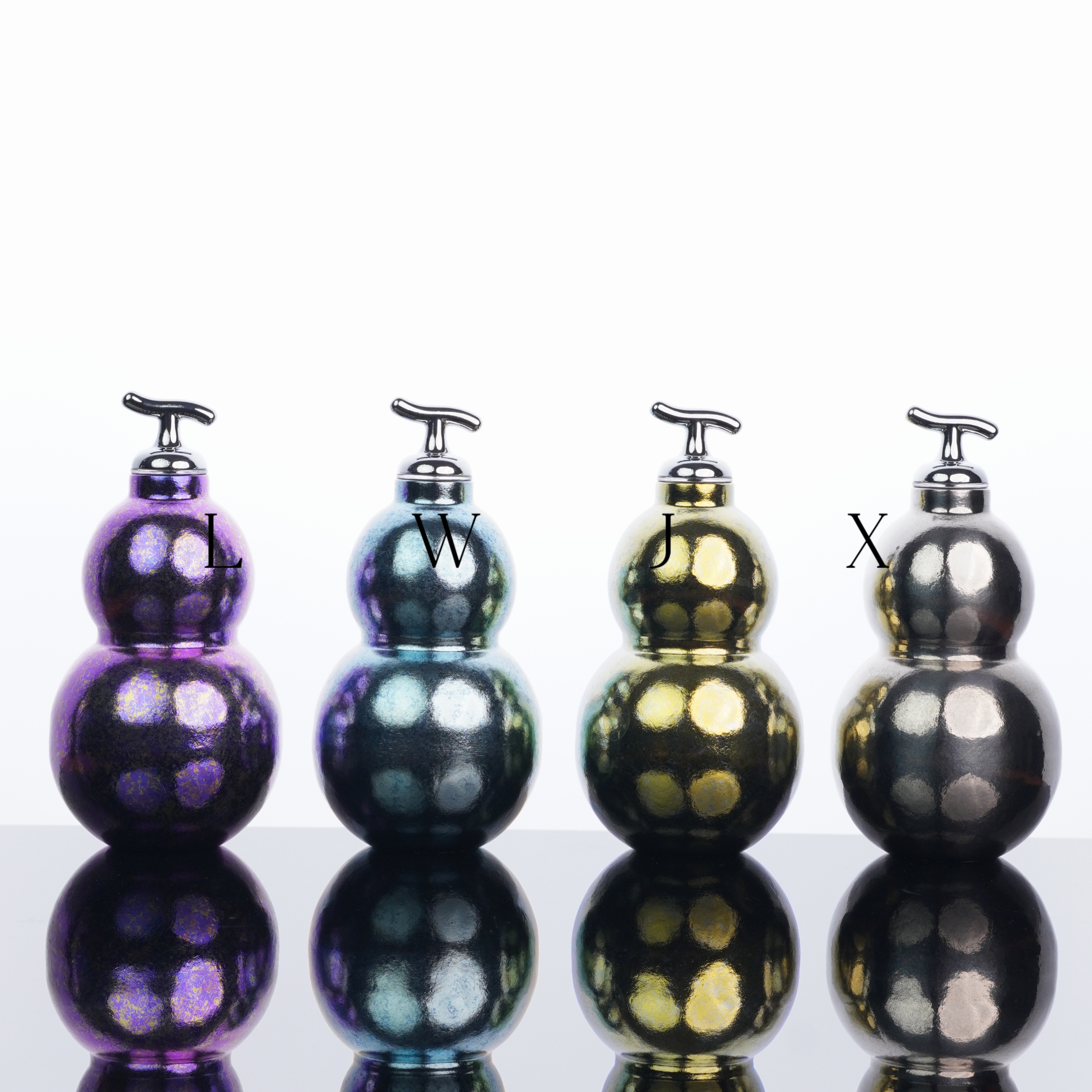 纯钛葫芦造型双层保温隔热带吸管纯钛杯