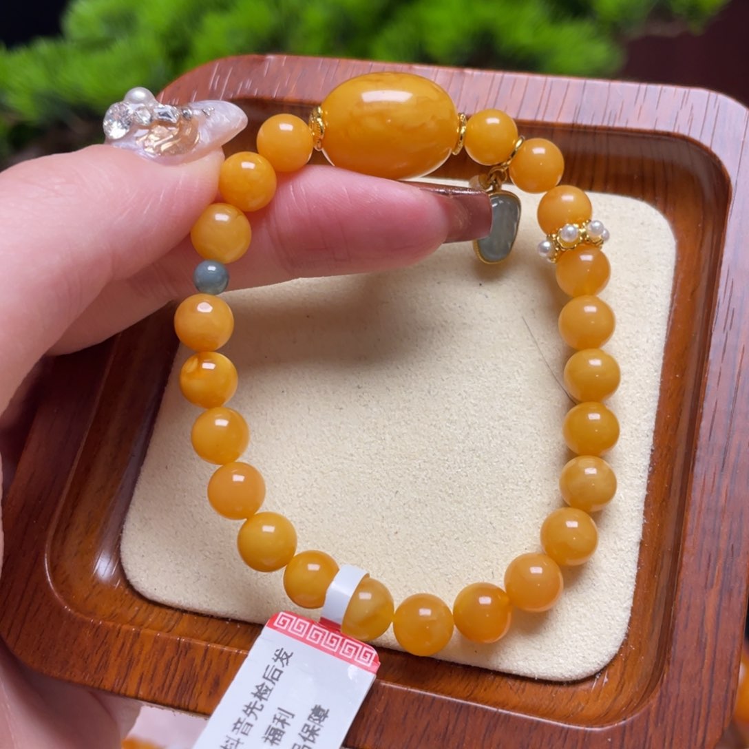 蜜蜡手链未镶嵌手串