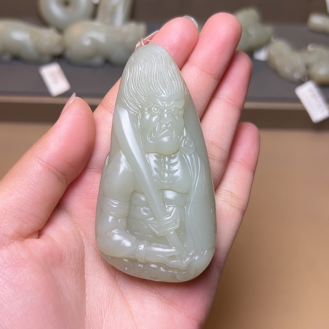 和田玉把件未镶嵌冰***茶