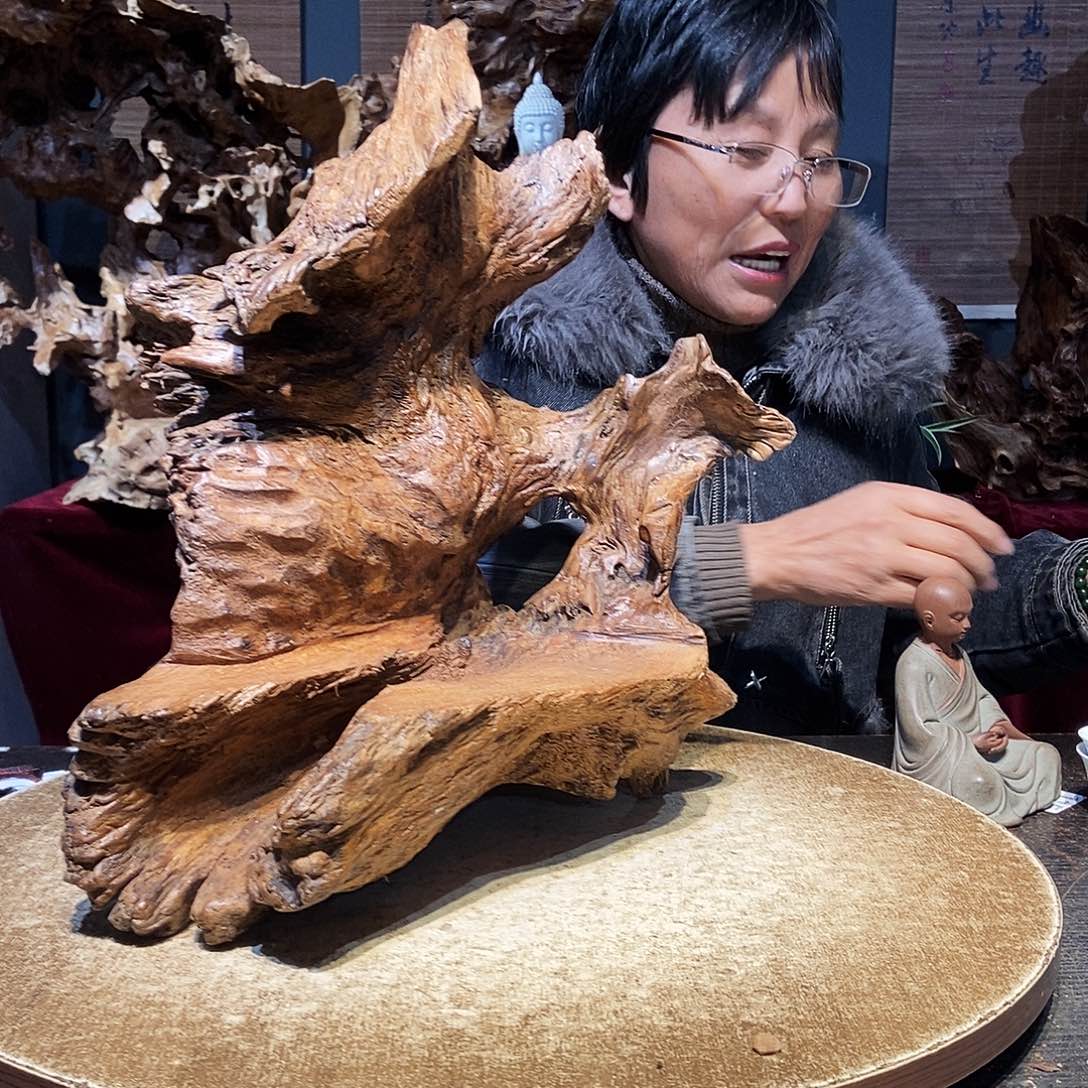 齐***生351。株木随行根艺