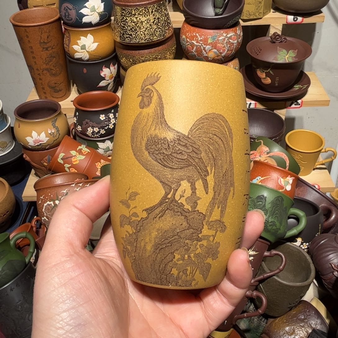 紫砂茶杯宜兴紫砂主人杯