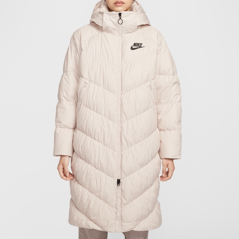 NIKE/耐克女装 舒适百搭保暖休闲可脱卸帽中长款羽绒服IB2971-008