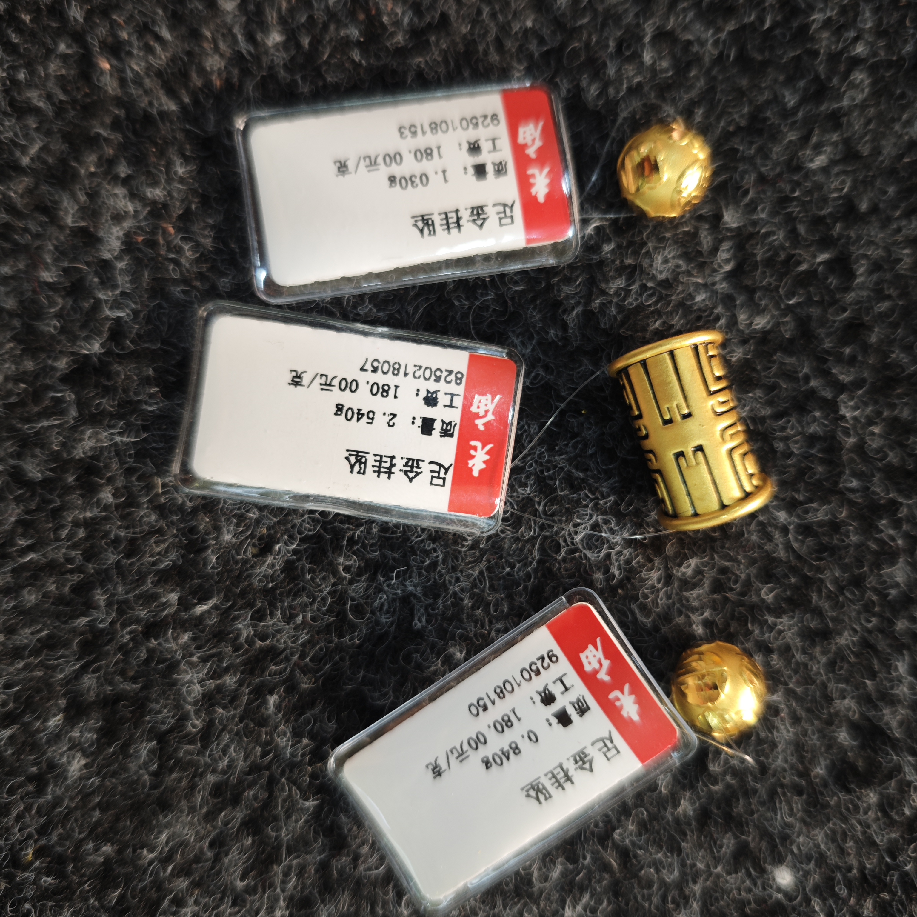 老庙足金大气时尚白搭经典饕鬄吊坠