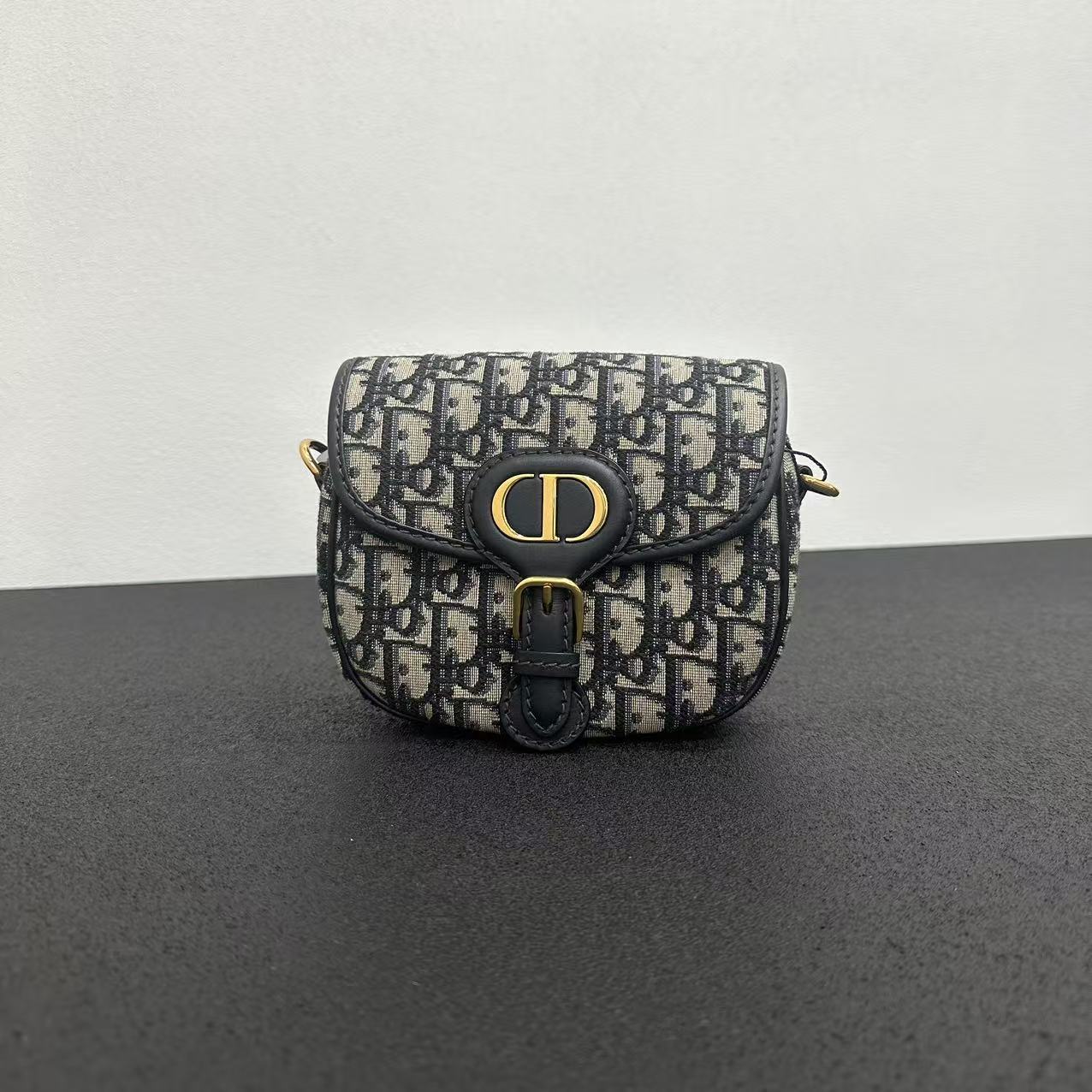 99新 DIOR/迪奥 壹所奢品/DIOR 老花 bobby 小号 单肩斜挎包海