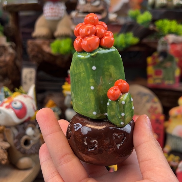 陶摆件小镇青花每日有新品