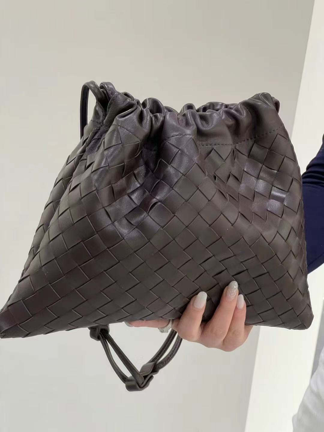 【编织包】 小羊皮垃圾袋  小羊皮编织超轻编织包