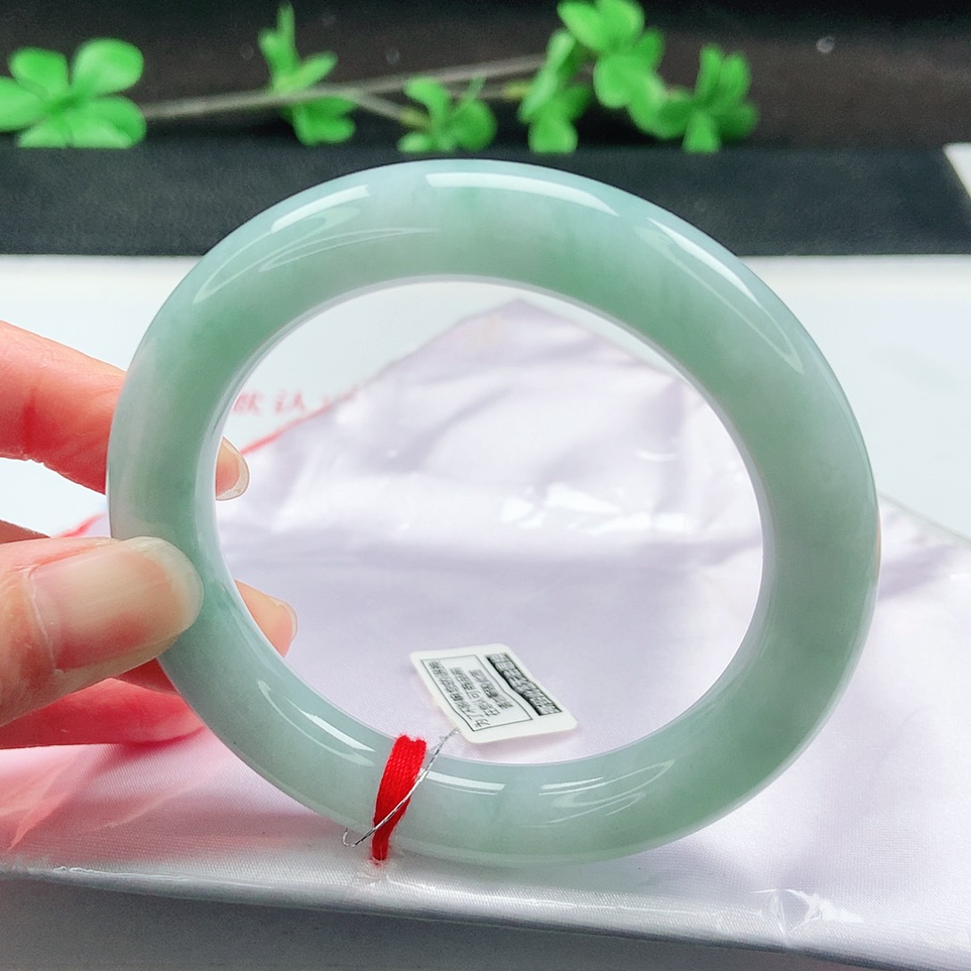 未镶嵌手镯翡翠57圆条