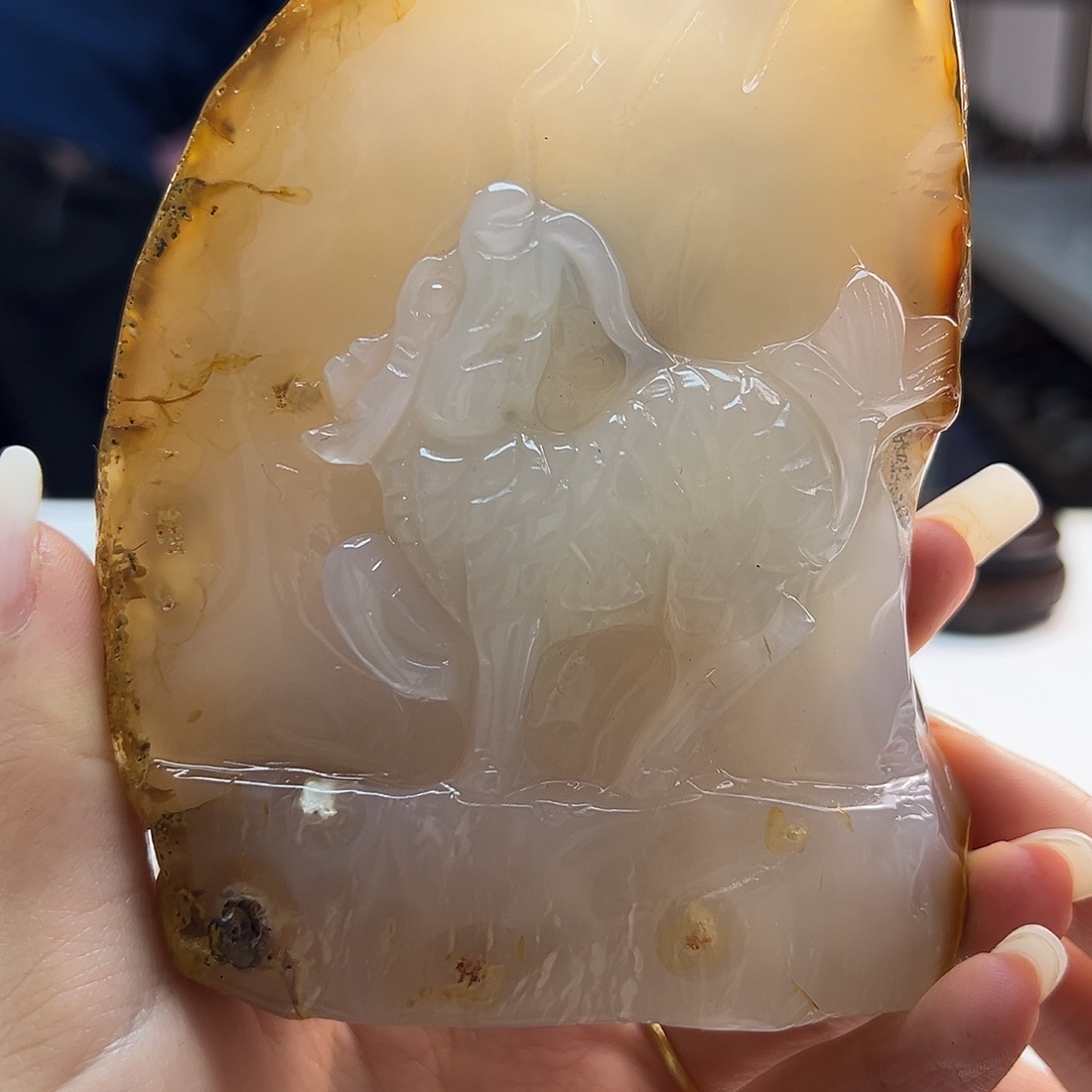 玛瑙/玉髓未镶嵌吊坠(不含链)