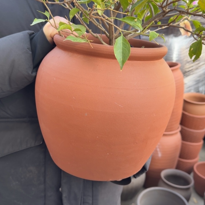 花盆紫砂口21高25宜兴紫砂 