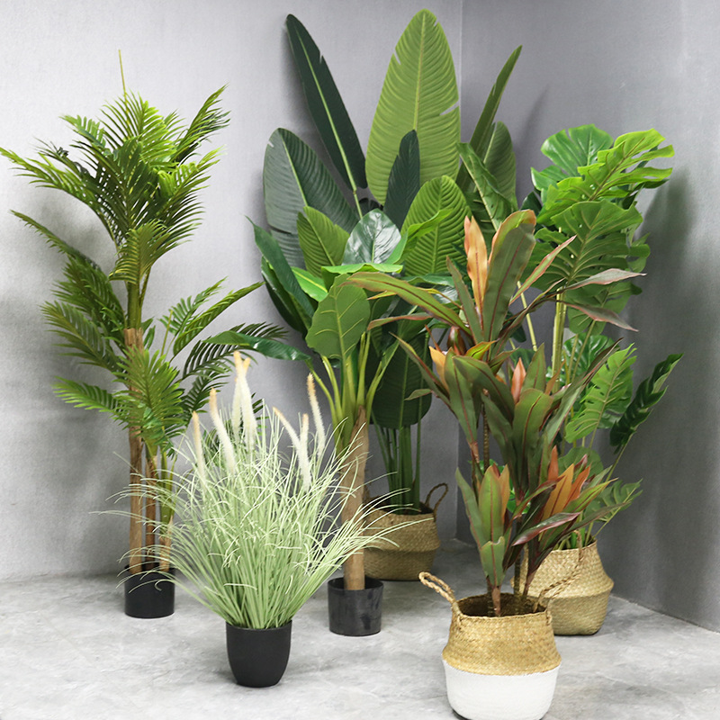 仿真绿植盆栽仿真树仿真植物室内大型假盆景装饰摆件散尾葵批发