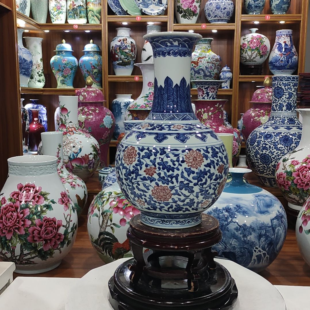 瓶景德镇陶瓷花瓶子