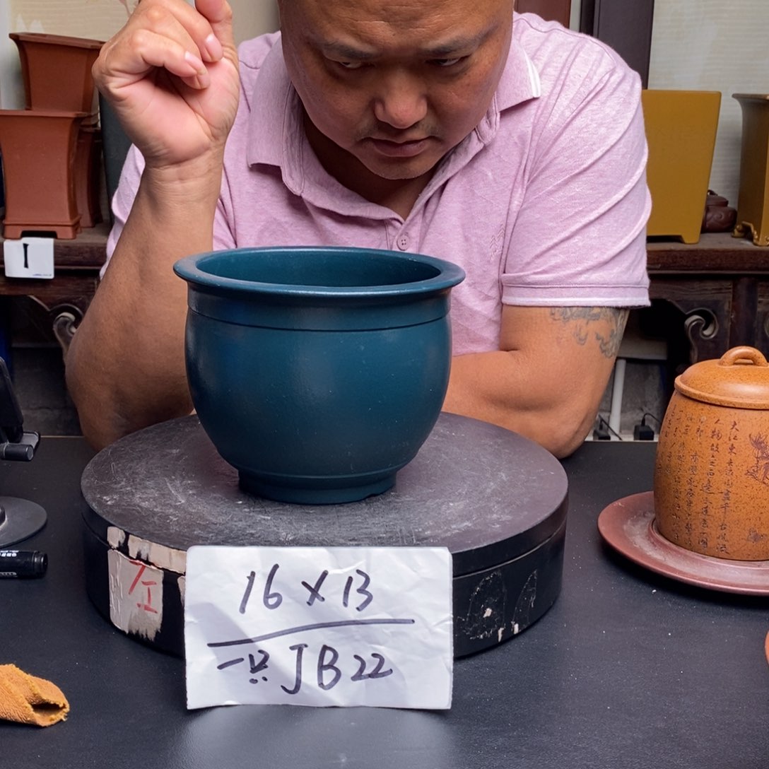 紫砂花盆货号一只JB22