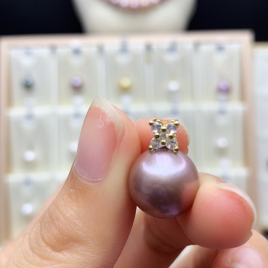 颈饰合金淡水珍珠