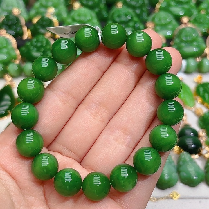 和田玉（碧玉）手串未镶嵌