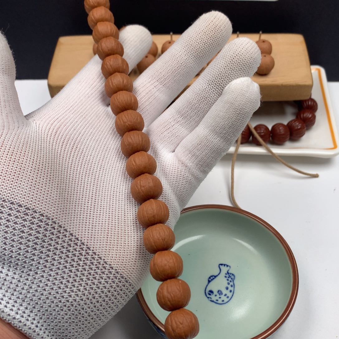 猴头核桃手串:*南瓜