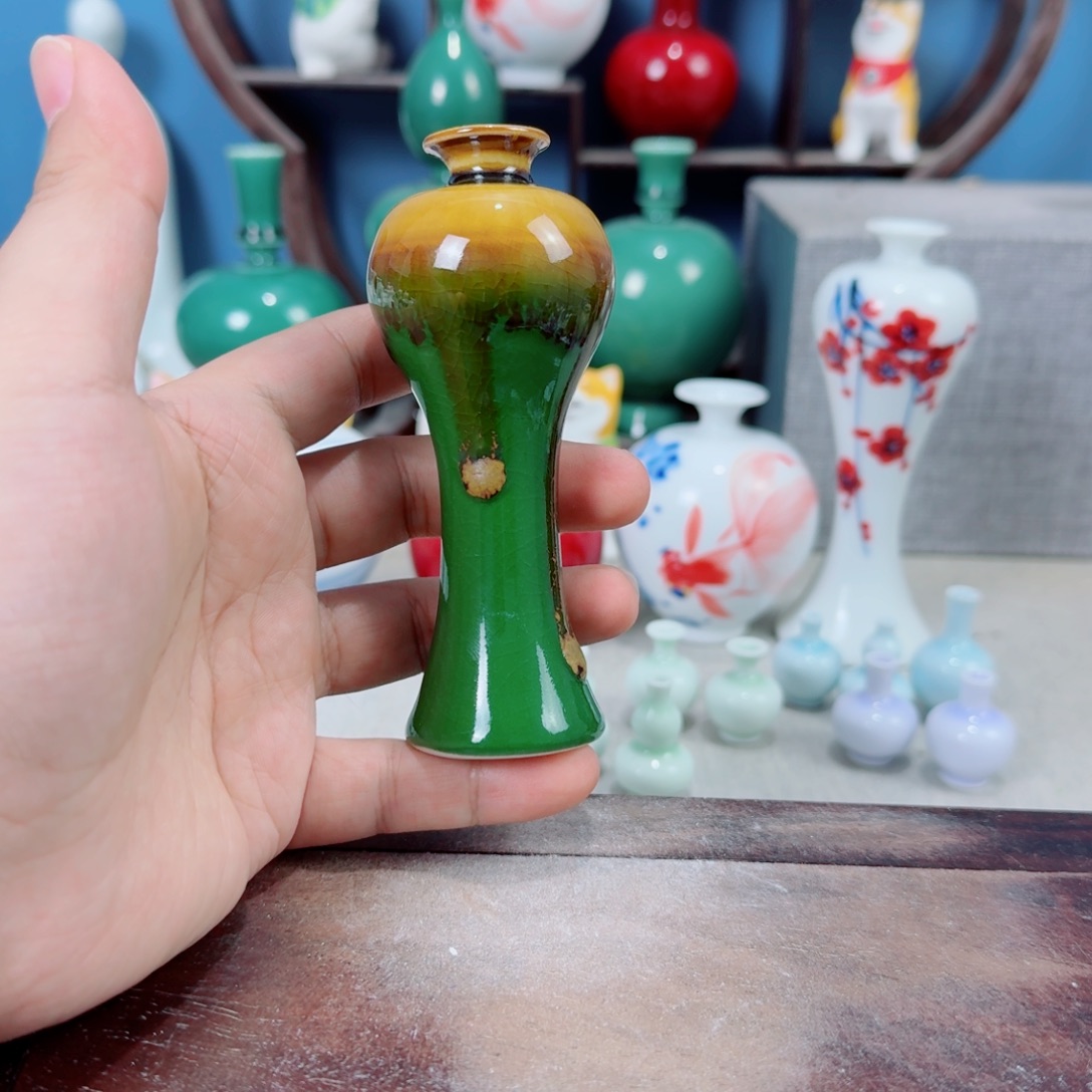陶瓷手工小花器摆件
