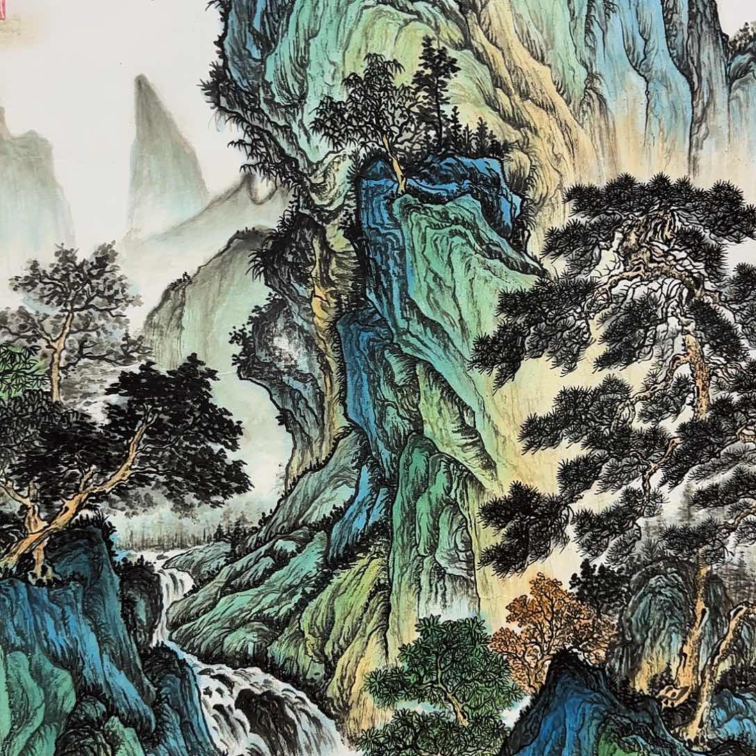 国画QA原创山水作品！带证书！限购一单 