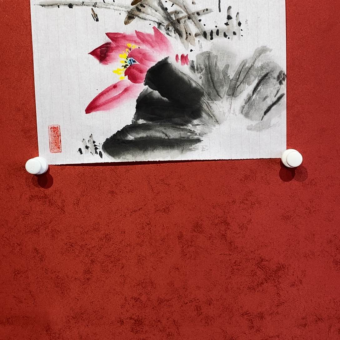 国画侯正良1平尺荷花