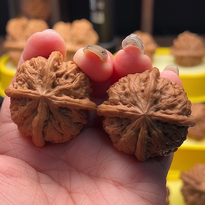 吊坠文玩核桃雨花石四棱 全品