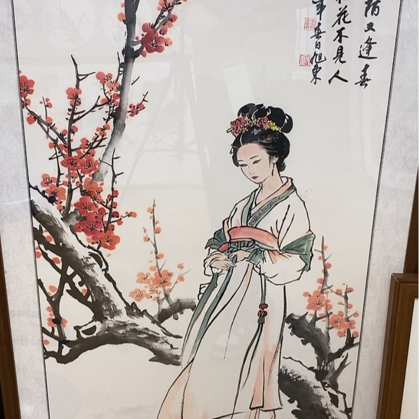 【闪购商品】国画手绘国画带框123.63