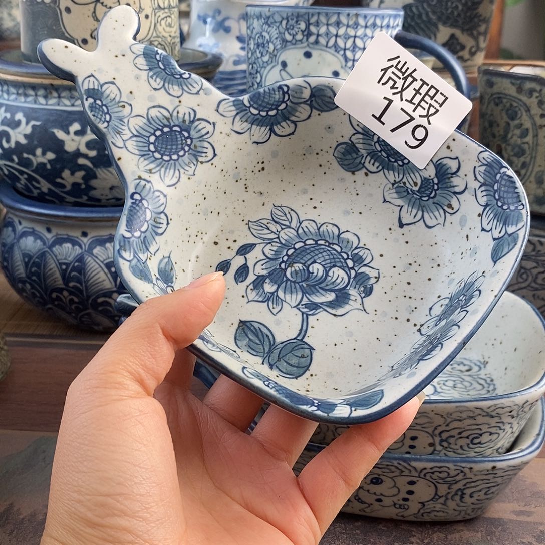 陶手工手绘青花高温陶瓷