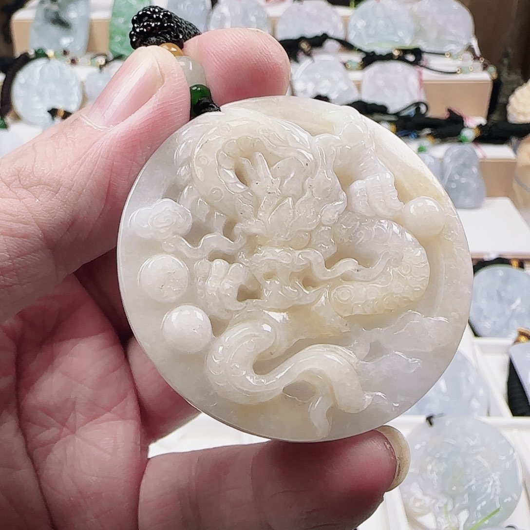 翡翠颈饰未镶嵌0513挂件