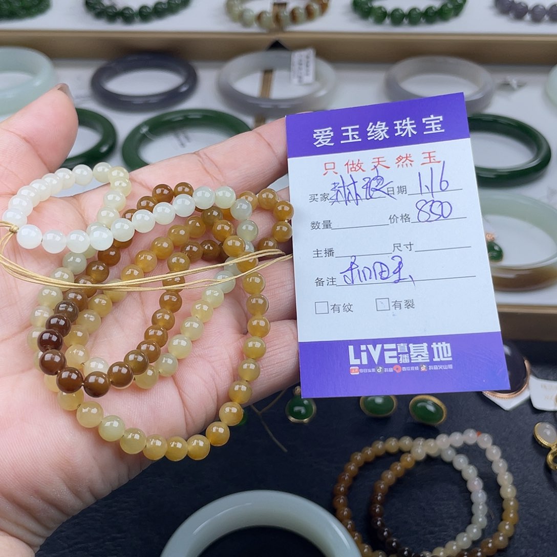 和田玉（糖玉）颈饰未镶嵌琳**O