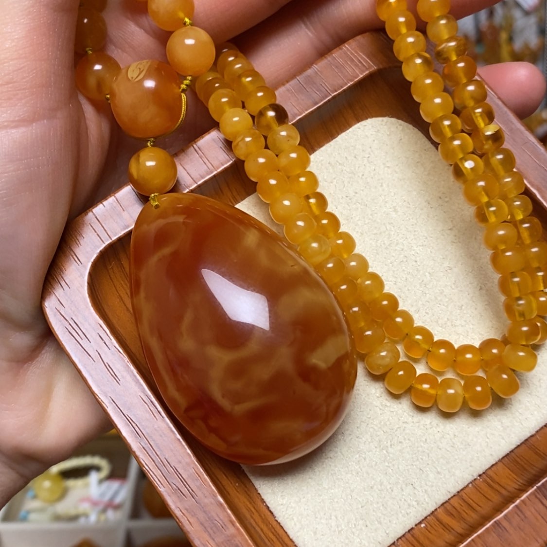 【闪购商品】蜜蜡颈饰未镶嵌项链