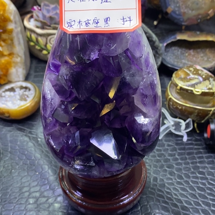 福利紫晶龙蛋未镶嵌水晶