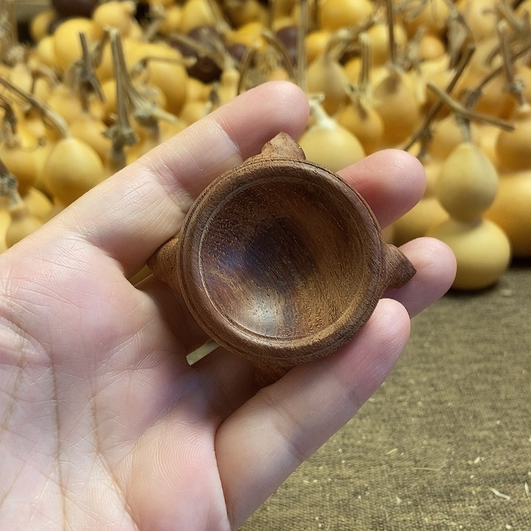 文玩葫芦 实木底座1