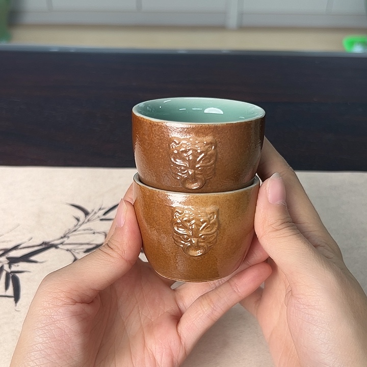 龙泉云间青瓷小米茶器