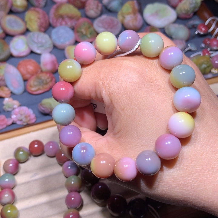 玛瑙/玉髓未镶嵌手链盐源玛瑙