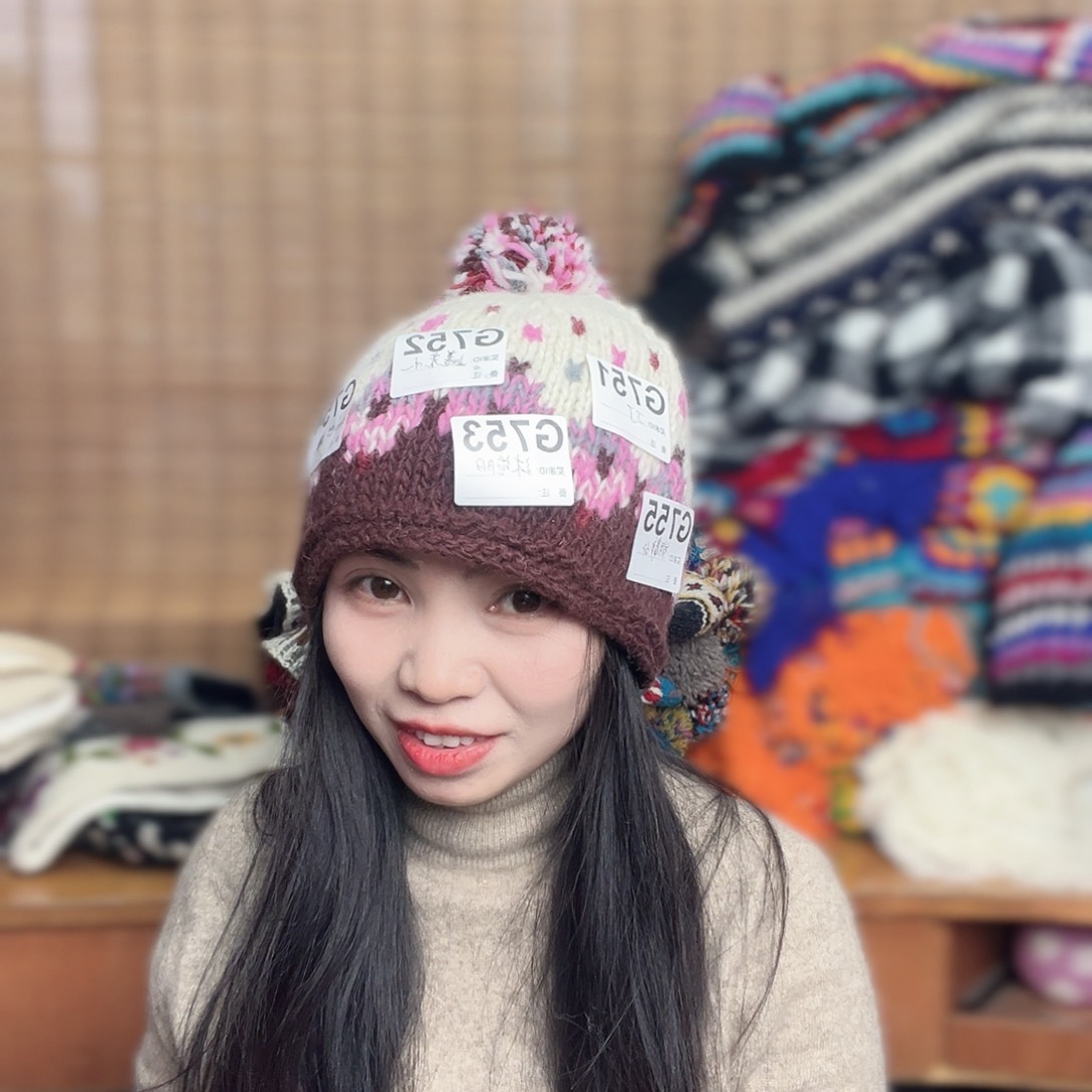 羊毛手工羊毛帽子