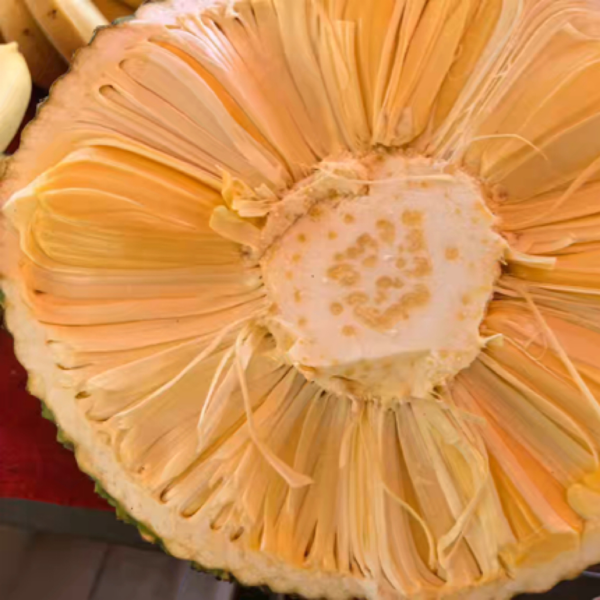 34.8一个红肉菠萝蜜8到10斤左右