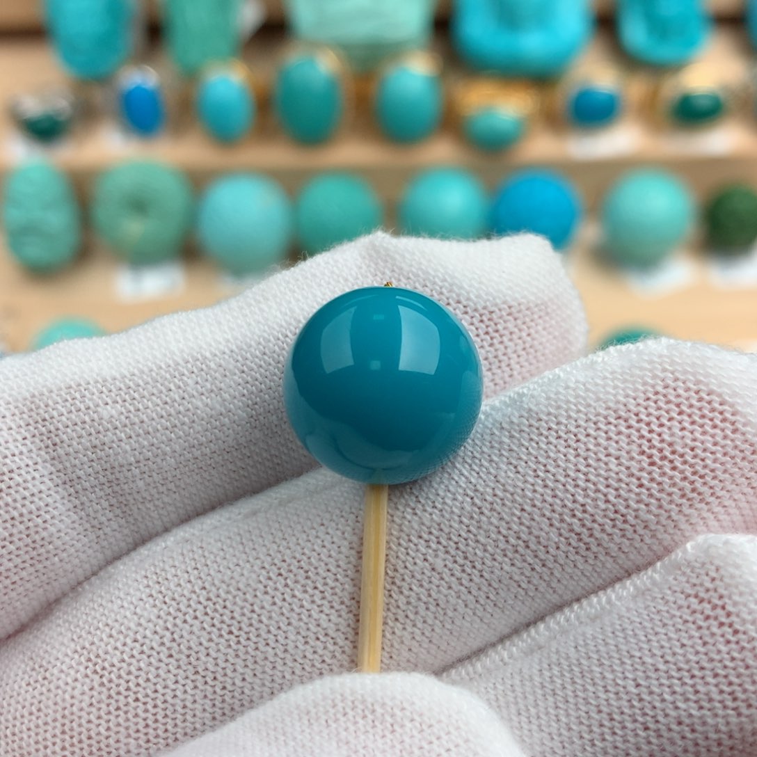 绿松石配饰未镶嵌13.9mm