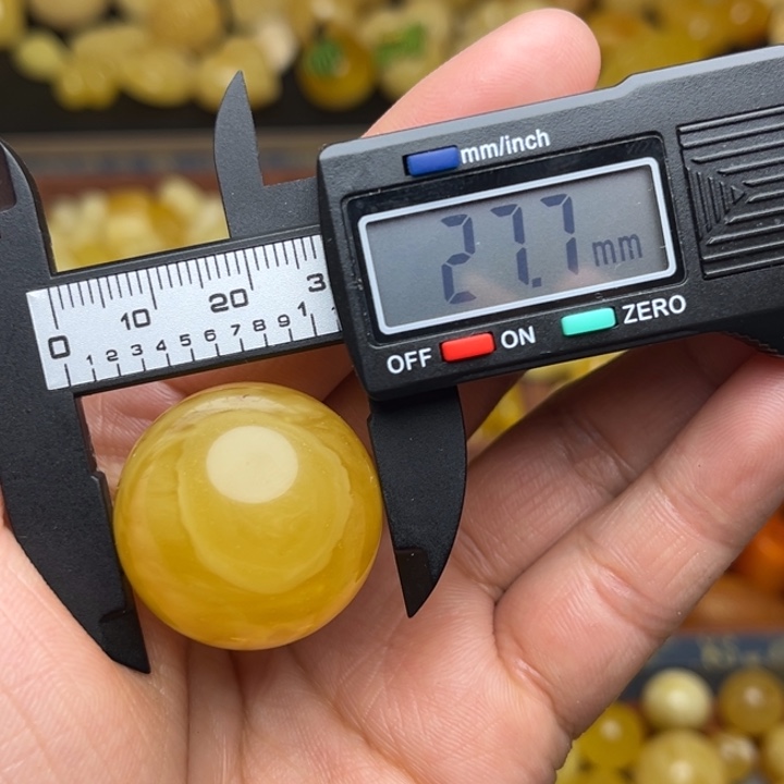 蜜蜡未镶嵌珠宝奇石天然蜜蜡散珠微瑕一粒200